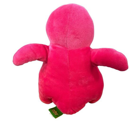 Wild Republic 11 Inch Pudgie Pink Flower Belly Penguin Stuffed Plush Preowned - Picture 2 of 11